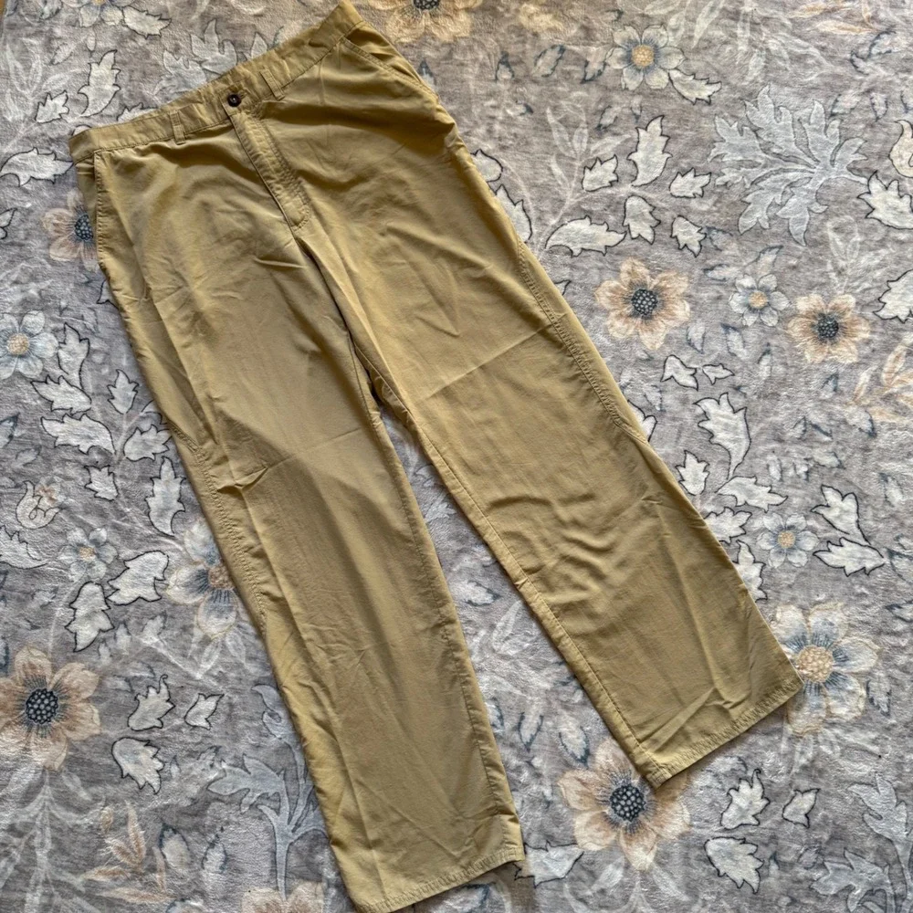 Patagonia Gi III Pants Mens 35 Tan Khaki Hiking Outdoor Travel Performance - Picture 2 of 11